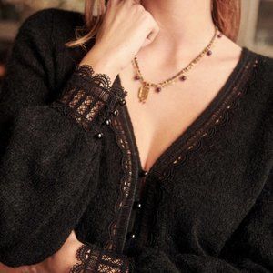 NEW Sezane Clara Cardigan Black, Size M!